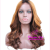 Ombre Front Lace wig – 27 Honey Blonde – spiral curl