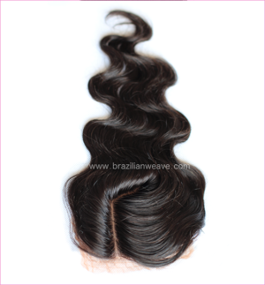 Silk Base Brazilian Lace closure - L Parting