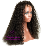 Front Lace – Brazilian Deep Curl 200% - Side Parting